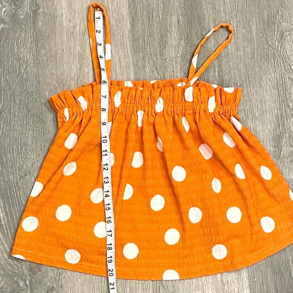 Current Air Los Angeles Polka Dot Smocked Tank Top (XSP) - Picture 6 of 6